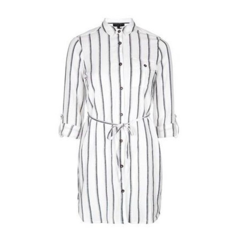 Topshop striped shirt dress